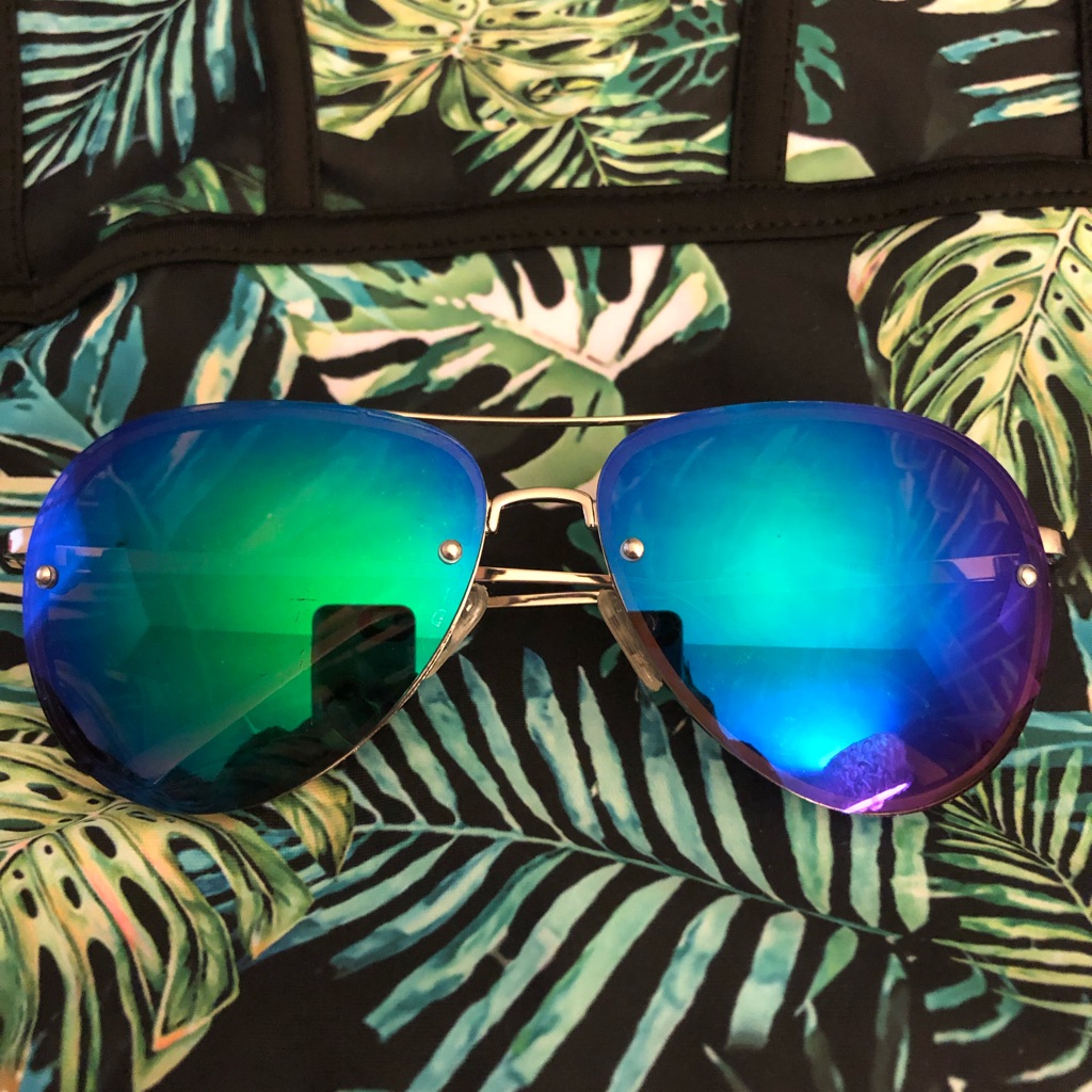 Zara Mirrored Aviator Sunglasses